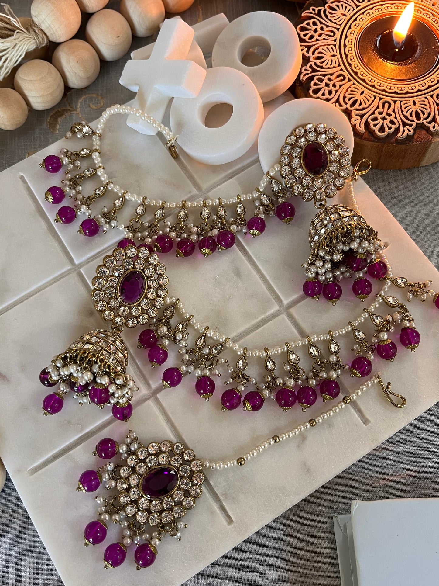 FMC567- Polki Necklace Set