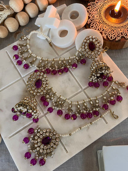 FMC566- Polki Necklace Set