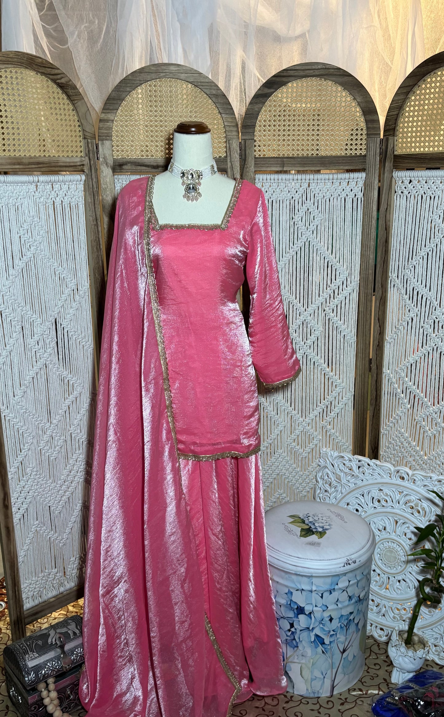 Fendi Silk Plazo Suit