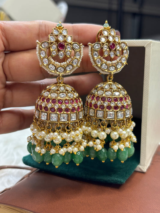 FMC2695 - Bikaneri Pachi Kundan Jhumki
