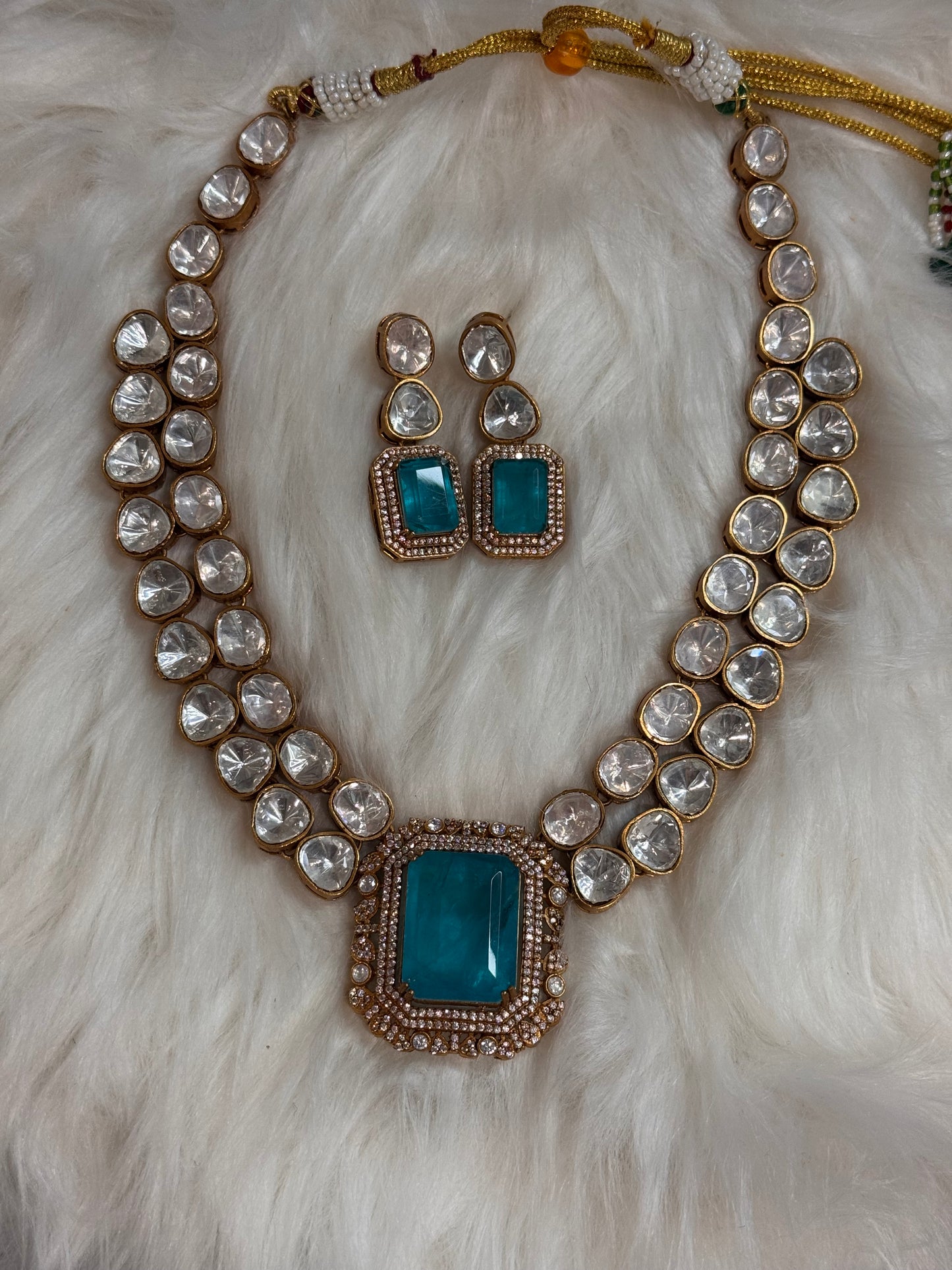 FMC2950 - Mossanite Kundan Necklace