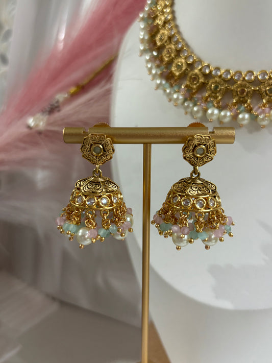 FMC3032 - Uncut Kundan Amarpali Necklace