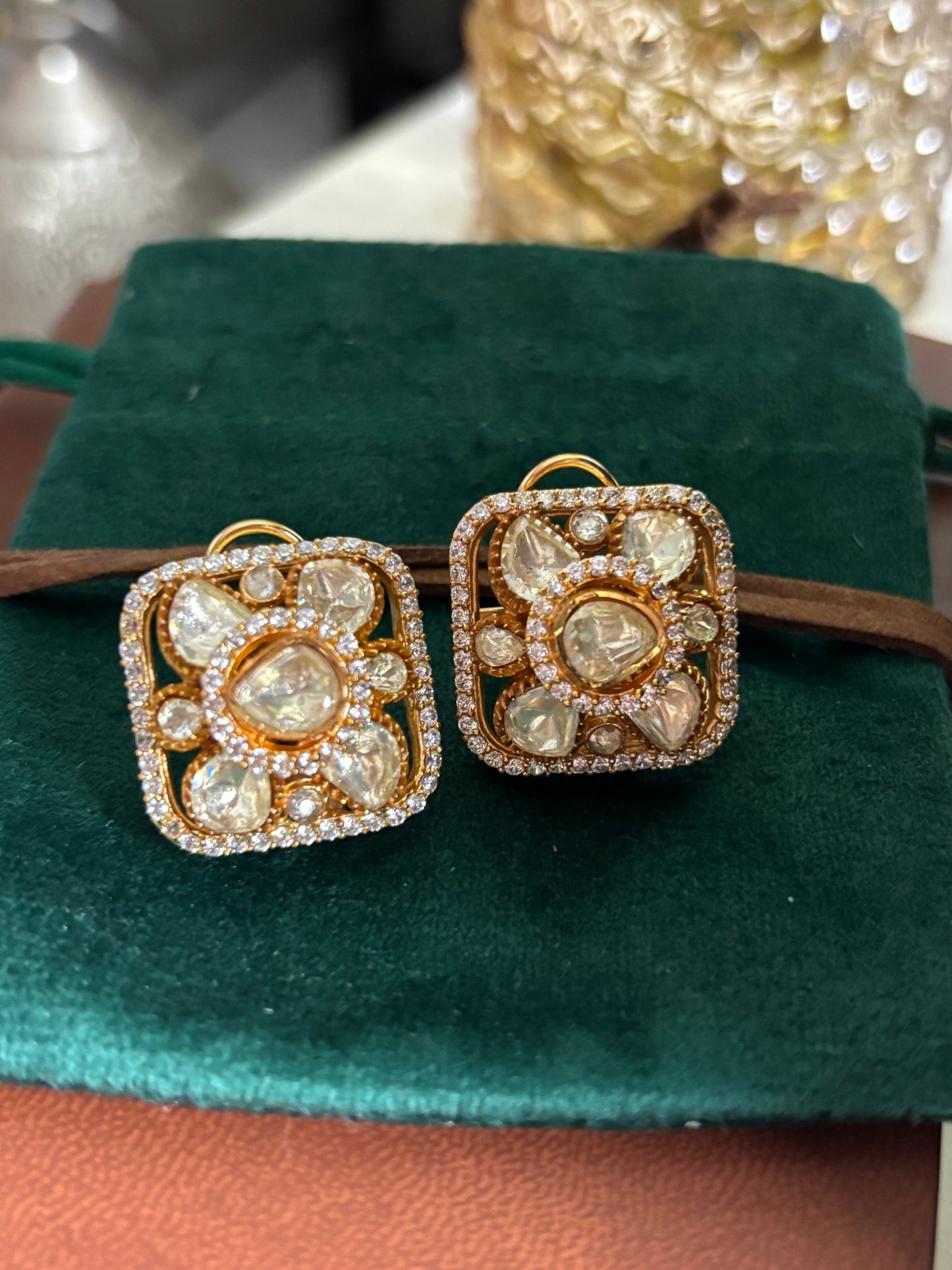 FMC1225 - 22 Carat Gold Plated Stud Earrings
