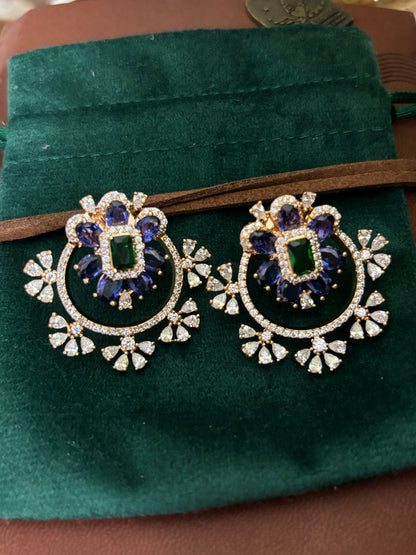 FMC1515 - Hajoori Lal Style Stud Earrings