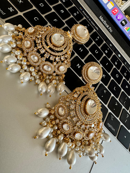 FMC1555 - Uncut Kundan Earrings