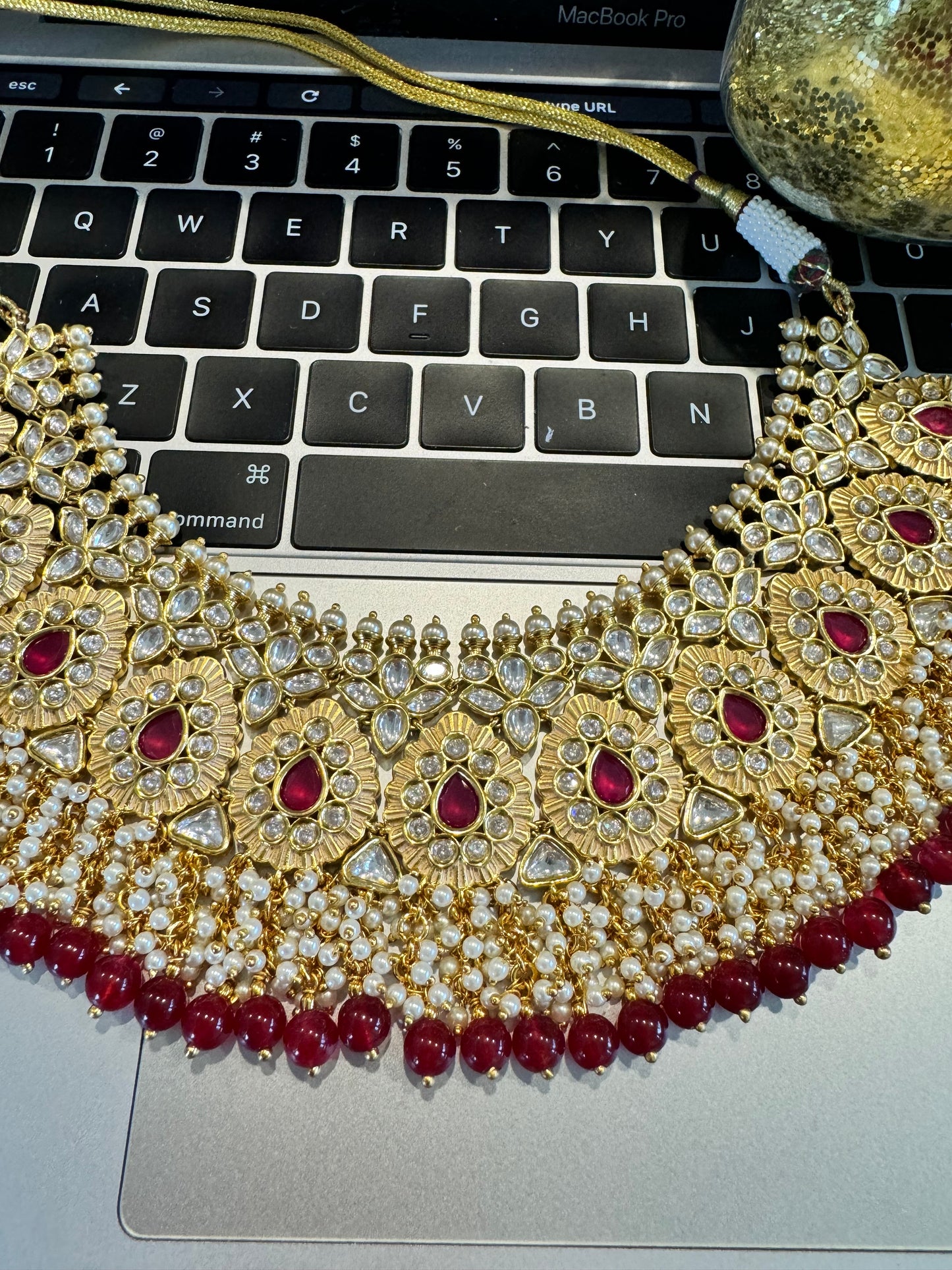 FMC12332 - Uncut Kundan Necklace