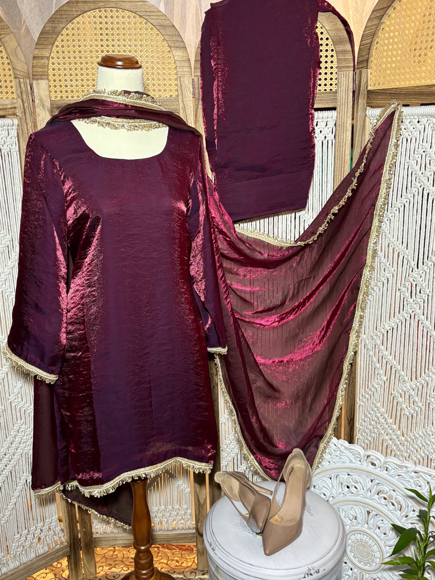 Fendi Silk Farshi Salwar Suit