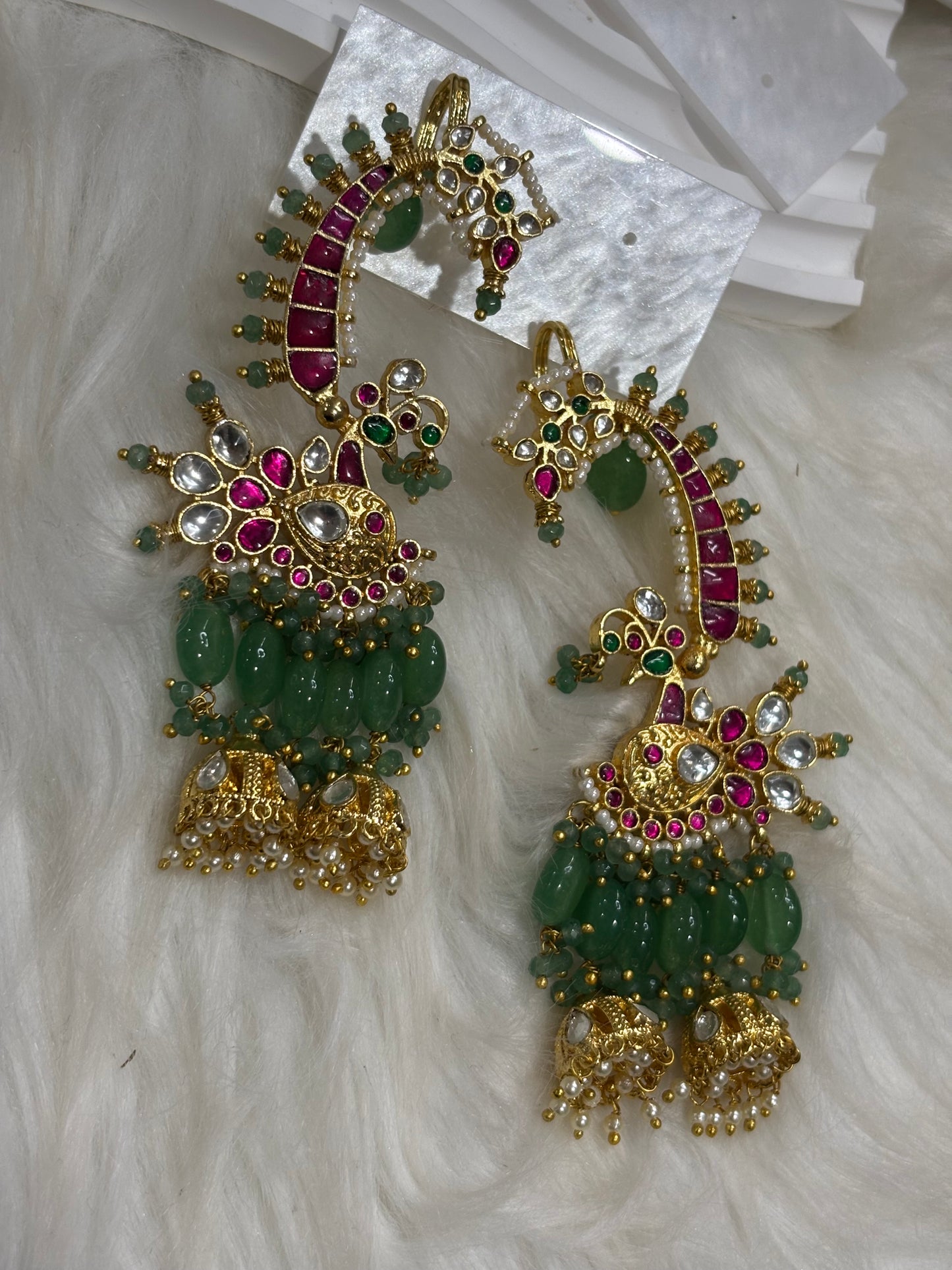 FMC2788 - Pachi Kundan Cuff Earrings