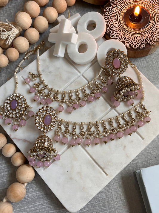 FMC567- Polki Necklace Set