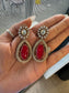 FMC786 - Mossanite Kundan Earrings