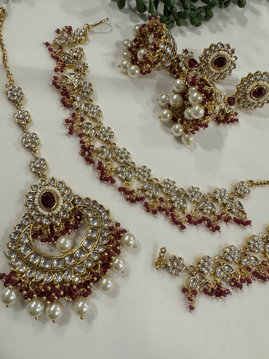 FMC210 - Kundan Jhumki Sahara set