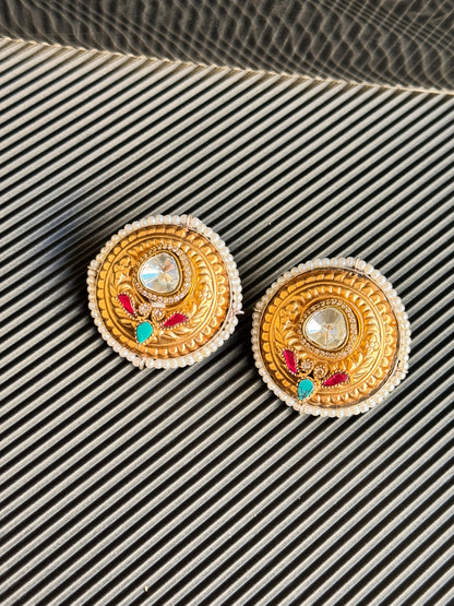 FMC1060 - Brass Stud Earrings