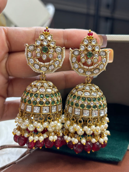FMC2695 - Bikaneri Pachi Kundan Jhumki