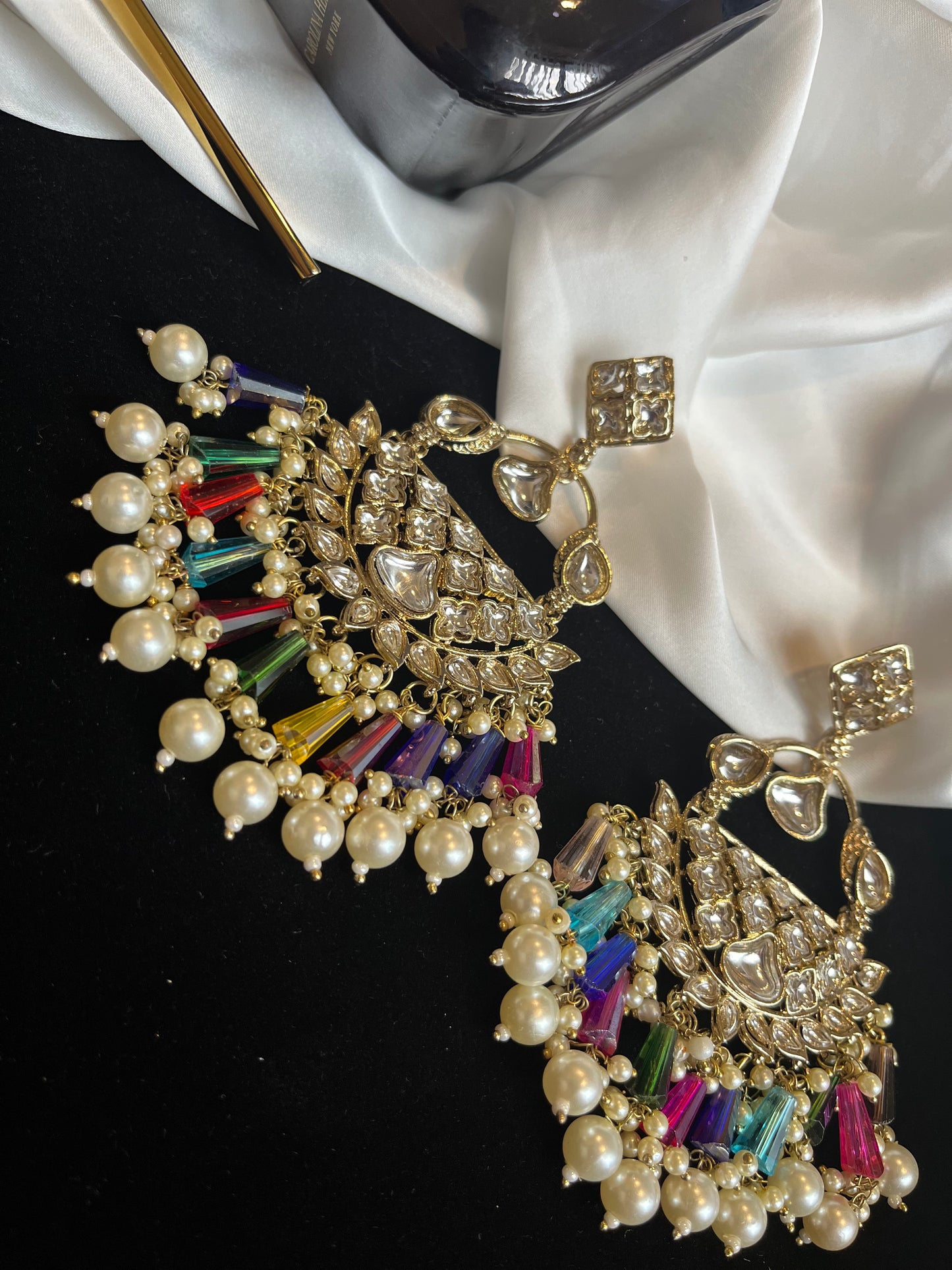 FMC129 - Kundan Earrings - $8 OFF