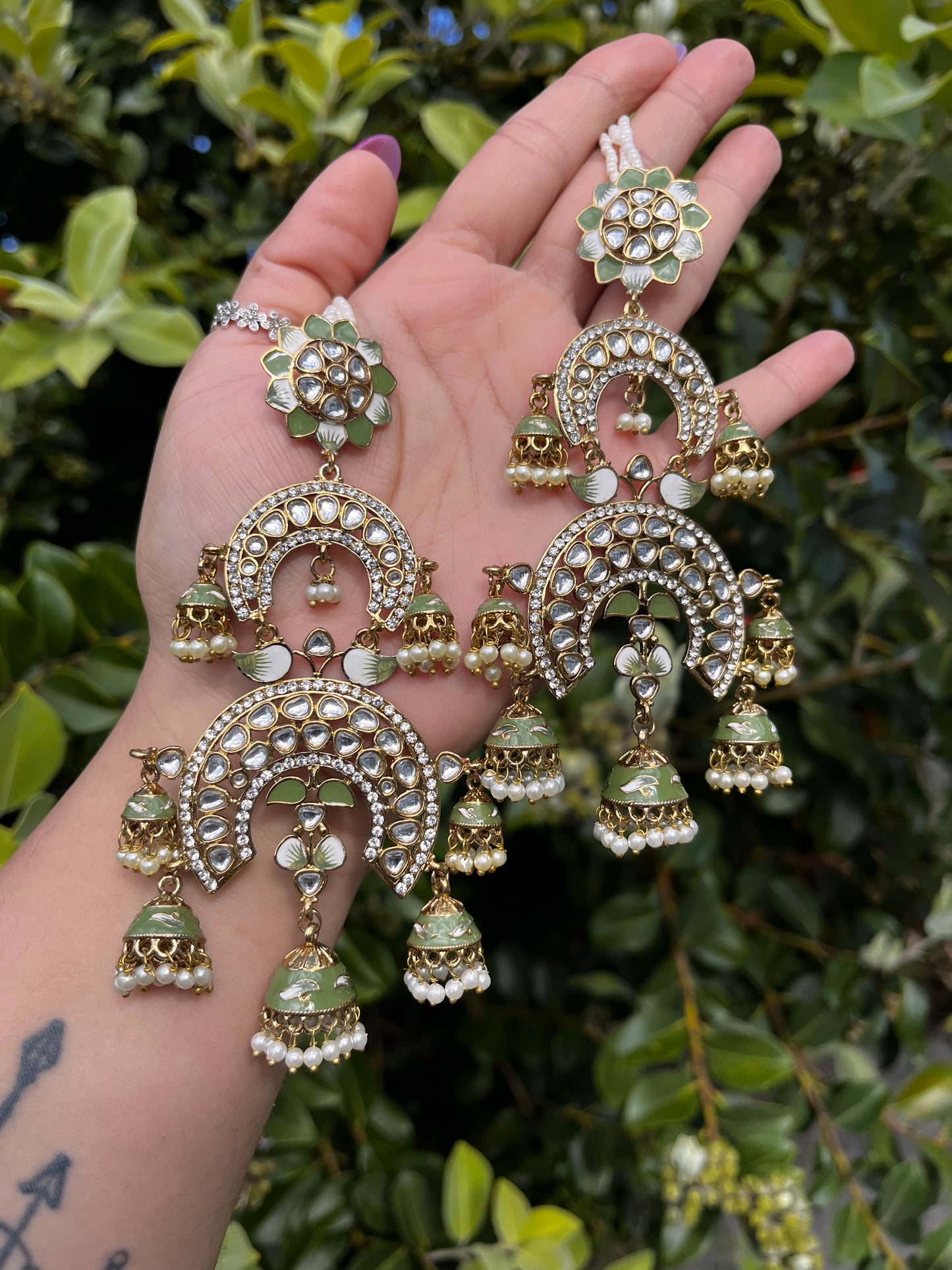 FMC245 - Kundan Earrings - $10 OFF