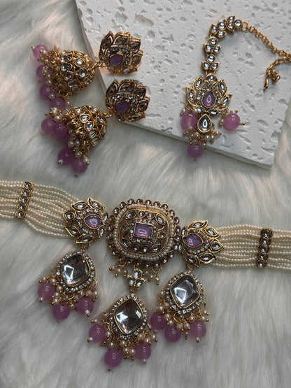 FMC525 - Kundan Chokar Necklace