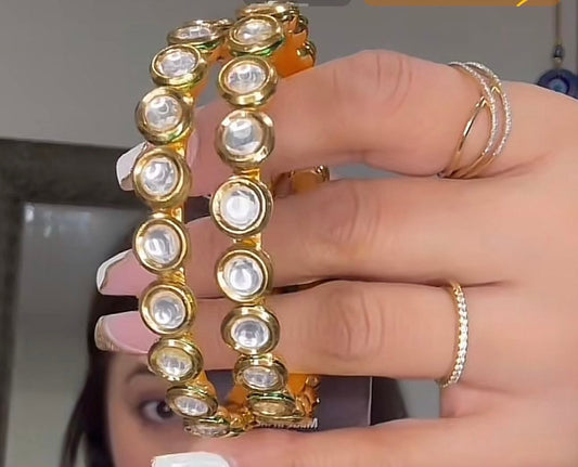 Kundan bangles