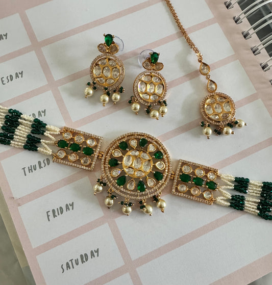 FMC678 - Uncut Kundan Necklace