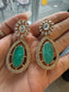 FMC786 - Mossanite Kundan Earrings