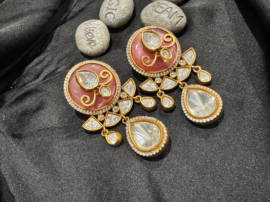 FMC810 - Uncut Kundan Earrings