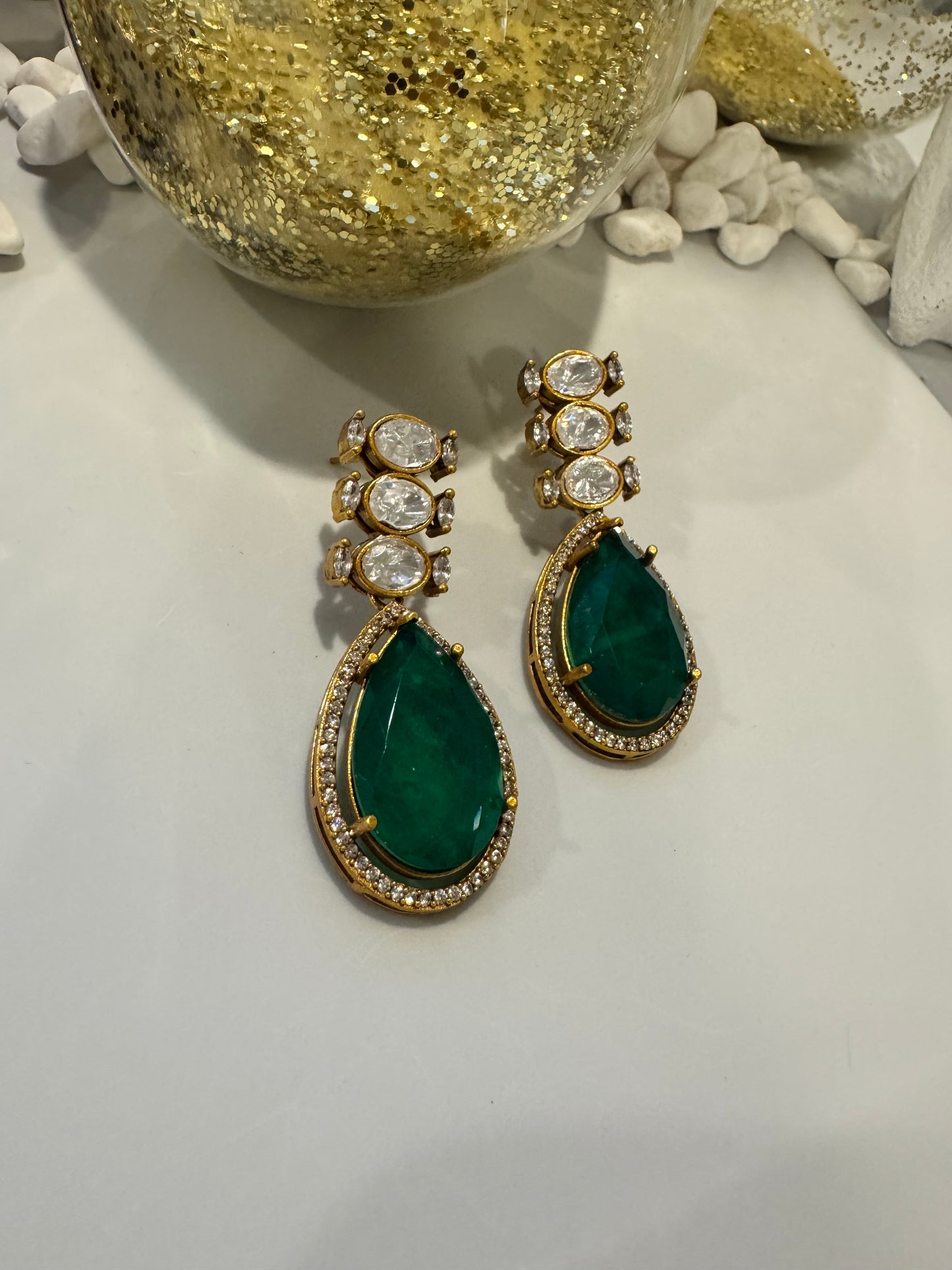 FMC645 - Mossanite doublet Earrings