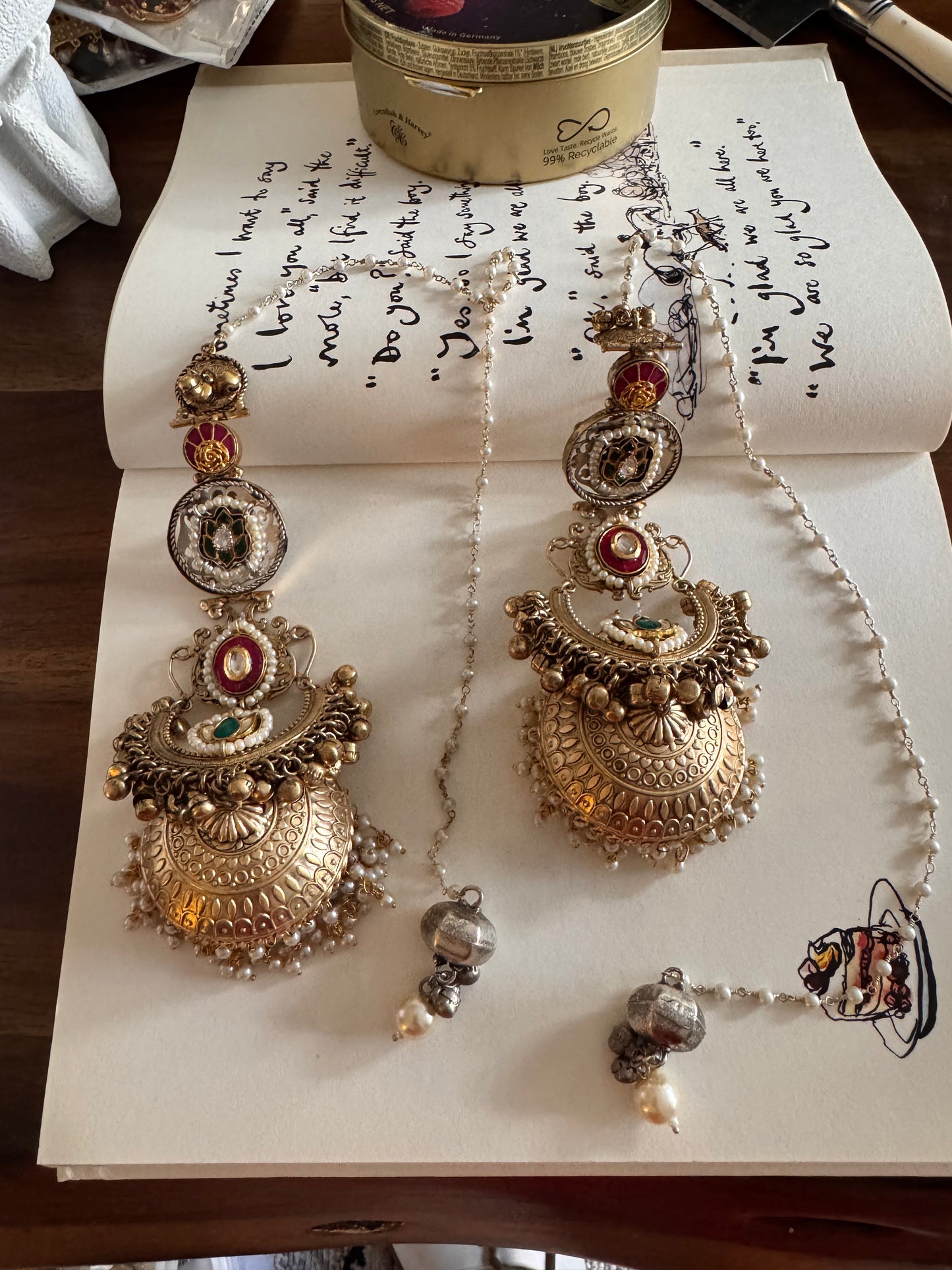FMC25804 - Brass Earrings