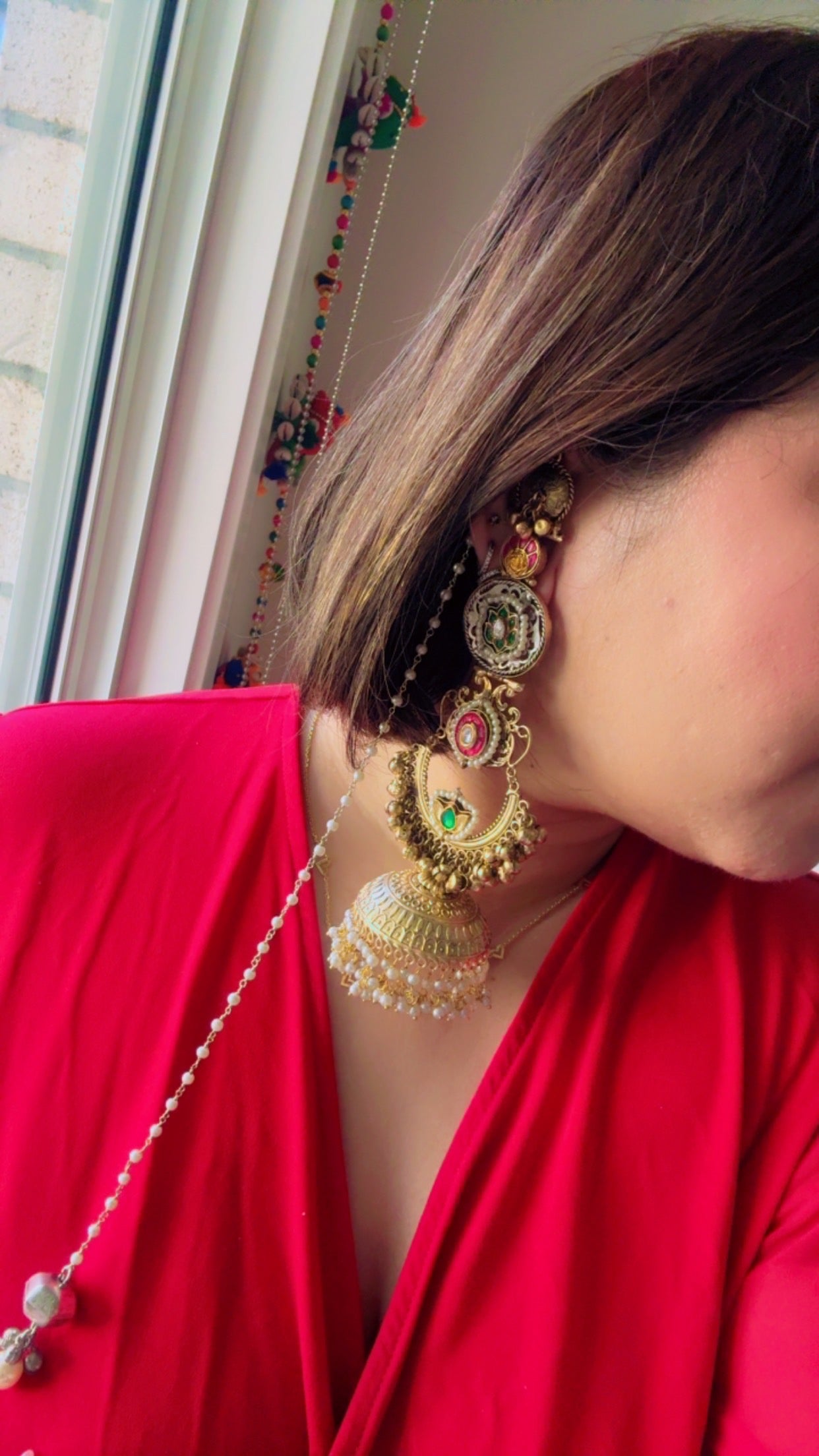 FMC25804 - Brass Earrings