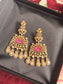 FMC1191 - Mossanite Kundan Earrings