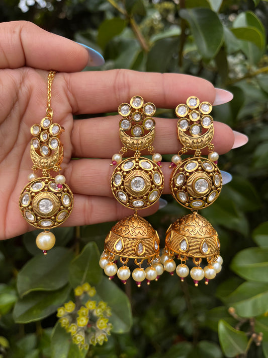 FMC179 - Uncut Kundan Necklace - $52 OFF