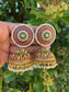 FMC117 - Uncut Kundan Gold Plated Earrings