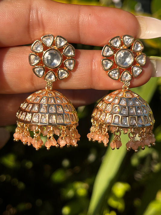 FMC035 - Uncut Kundan Jhumki - $18 OFF