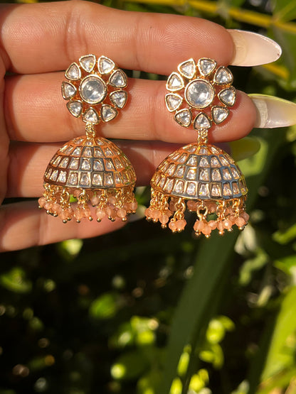 FMC035 - Uncut Kundan Jhumki