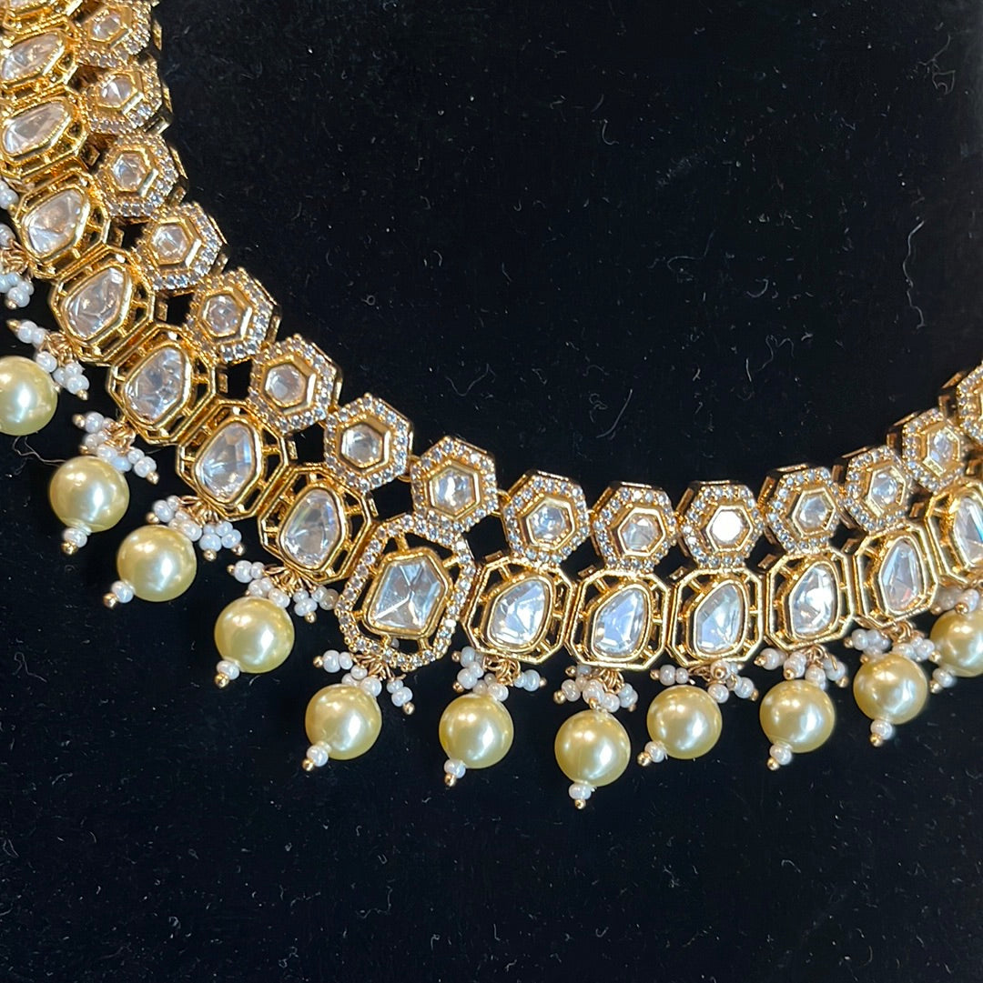 FMC1130 - Uncut Kundan Necklace - $44 Off