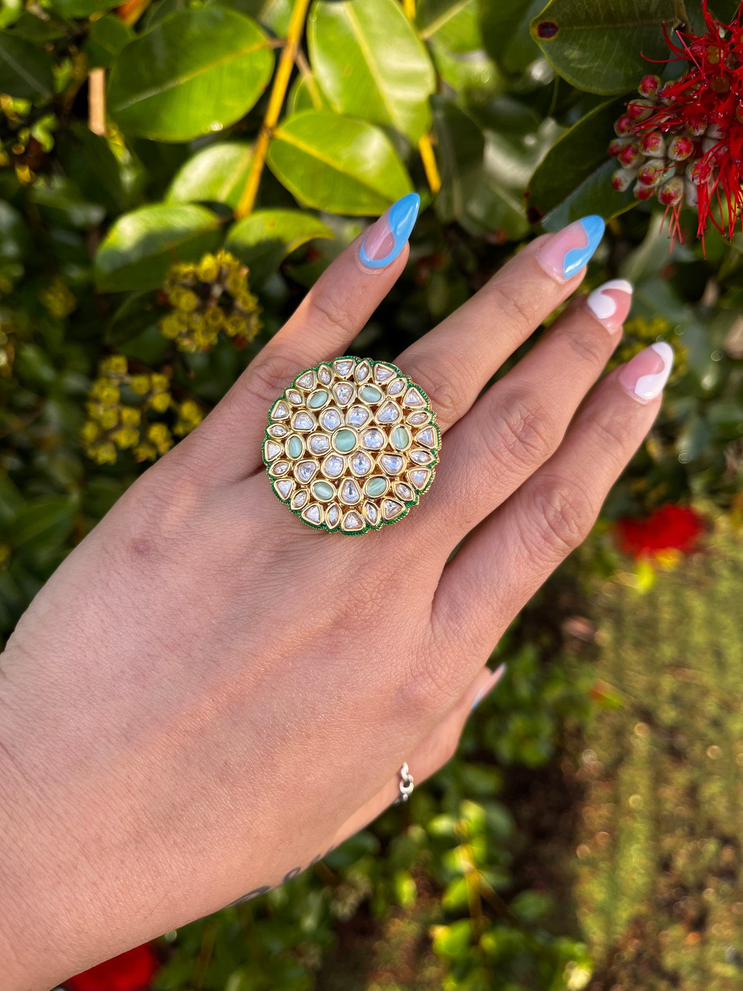 FMC116 - Uncut Kundan Ring