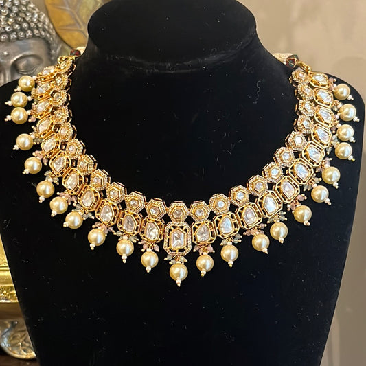 FMC1130 - Uncut Kundan Necklace - $44 Off