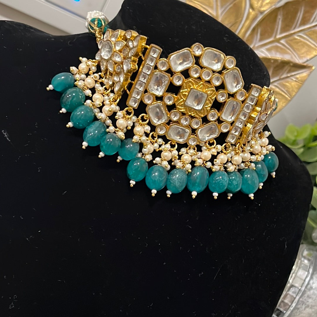 FMC081- Pachi Kundan Necklace