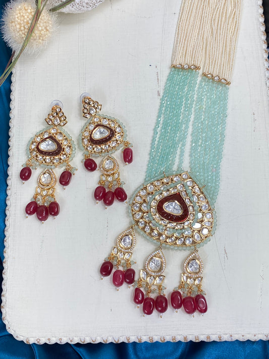 FMC134 - Uncut Kundan Necklace - $50 OFF