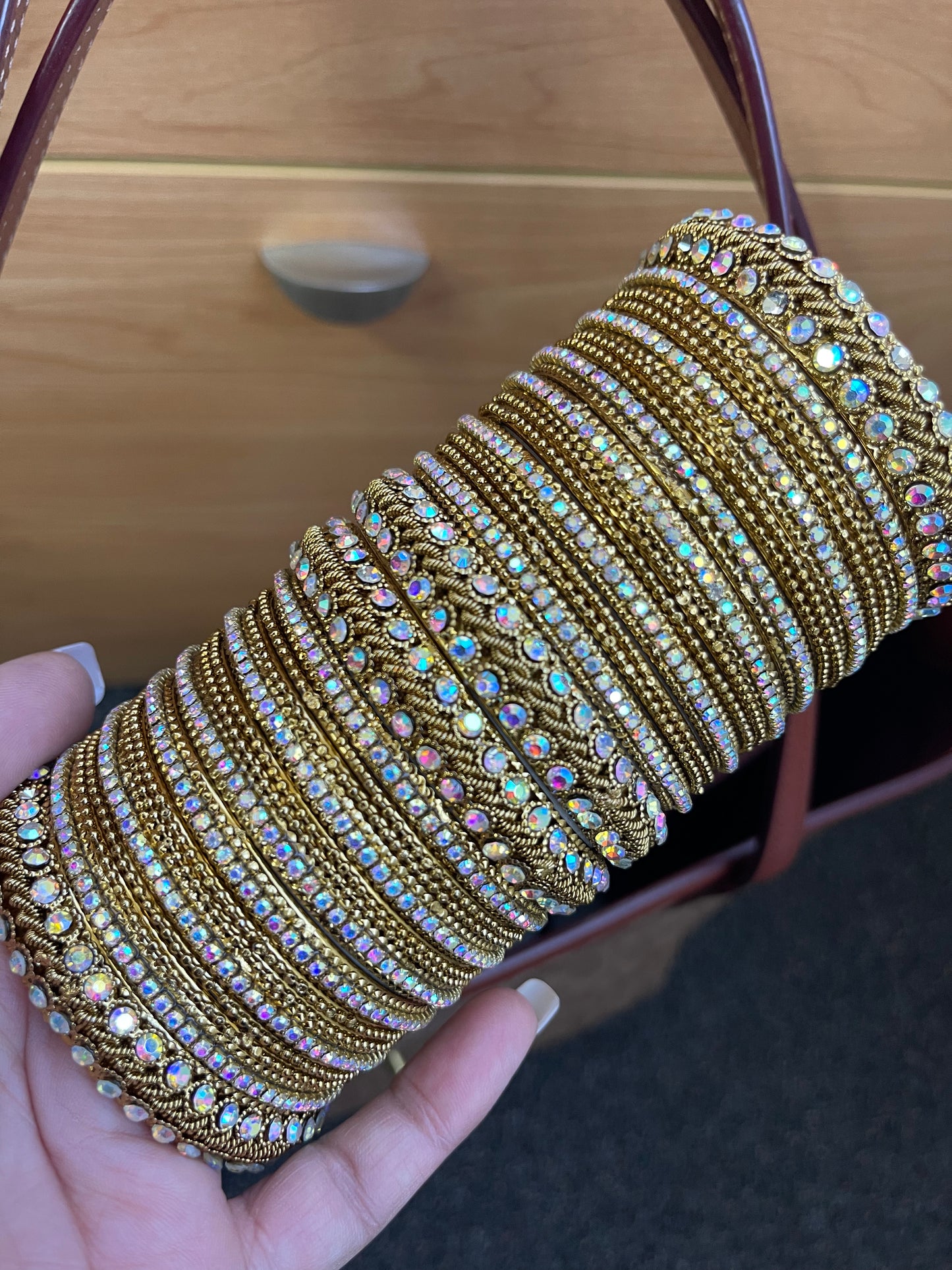 RESHMA - (Antique Golden) Bangles Set