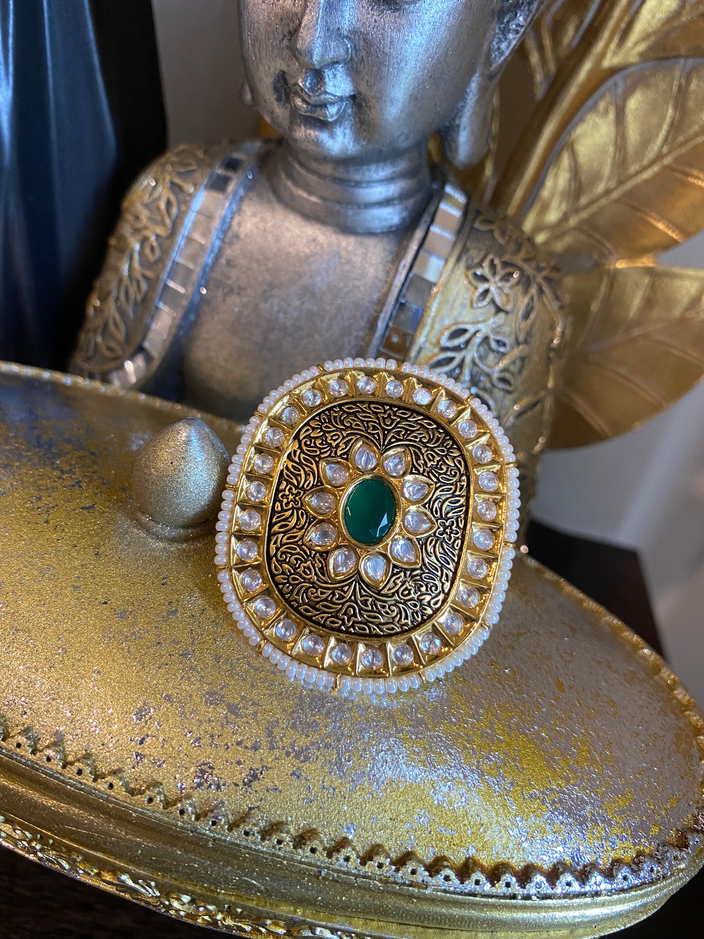 VAANI - Uncut Kundan Ring - $11 OFF