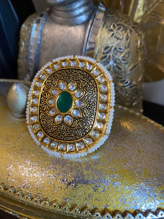 VAANI - Uncut Kundan Ring - $11 OFF