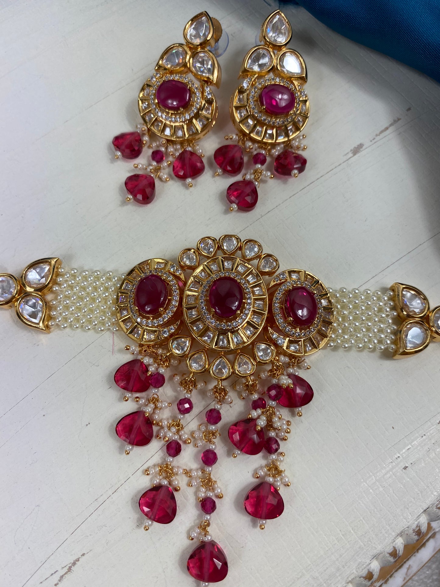 FMC202 - Uncut Kundan Necklace $30 OFF