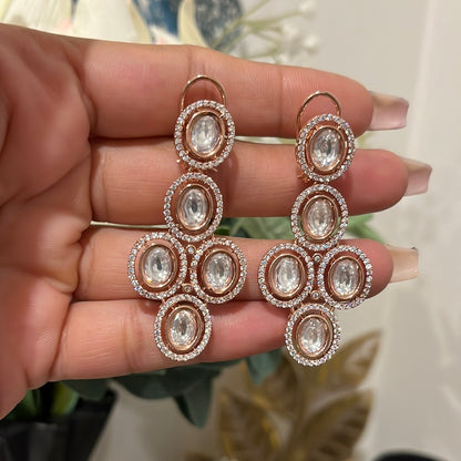 FMC035 - Uncut Kundan Earrings - $20 OFF