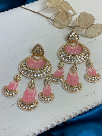 FMC121 - Uncut Kundan Earrings