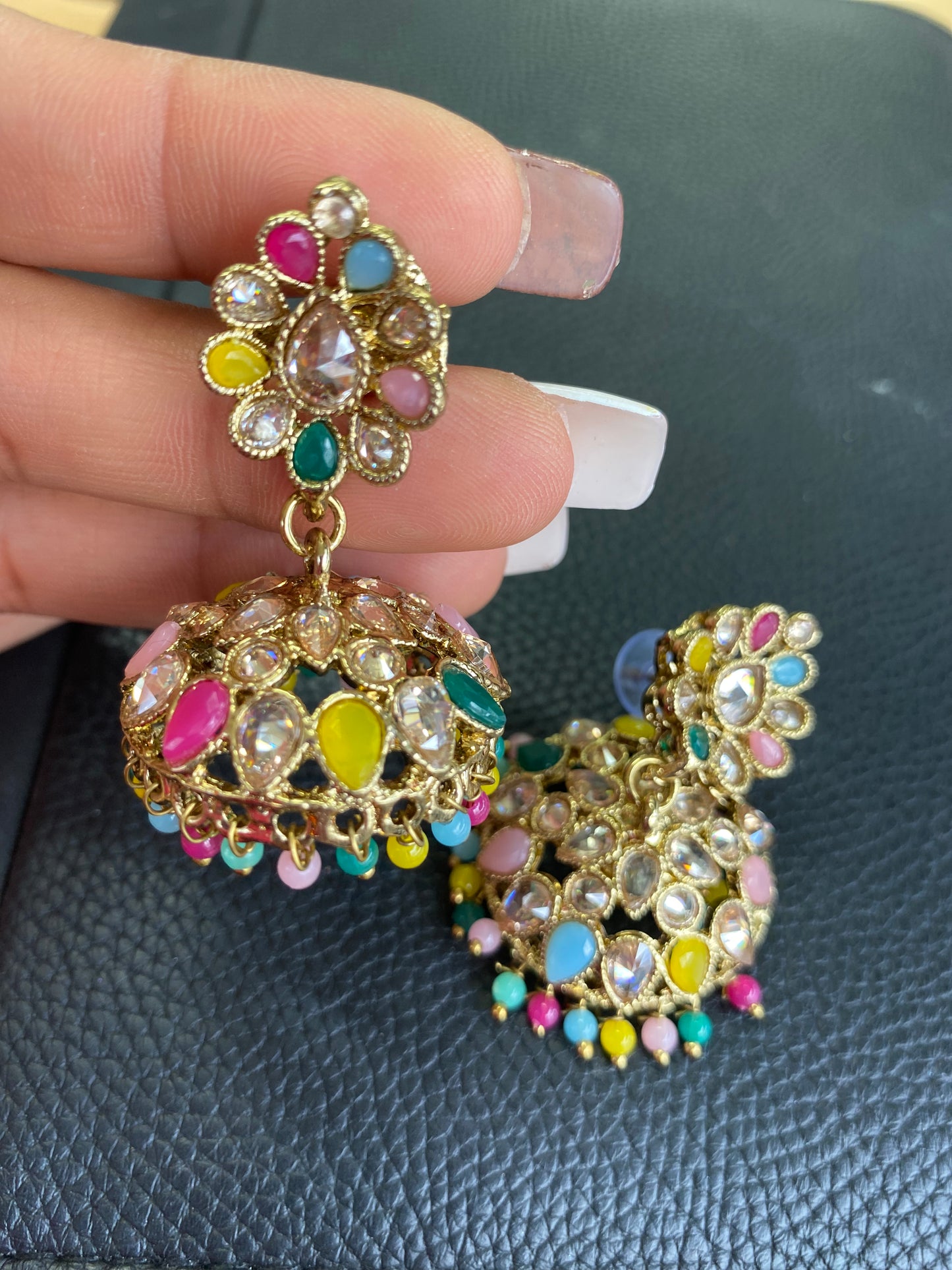 FMC001- Polki Jhumki Earrings