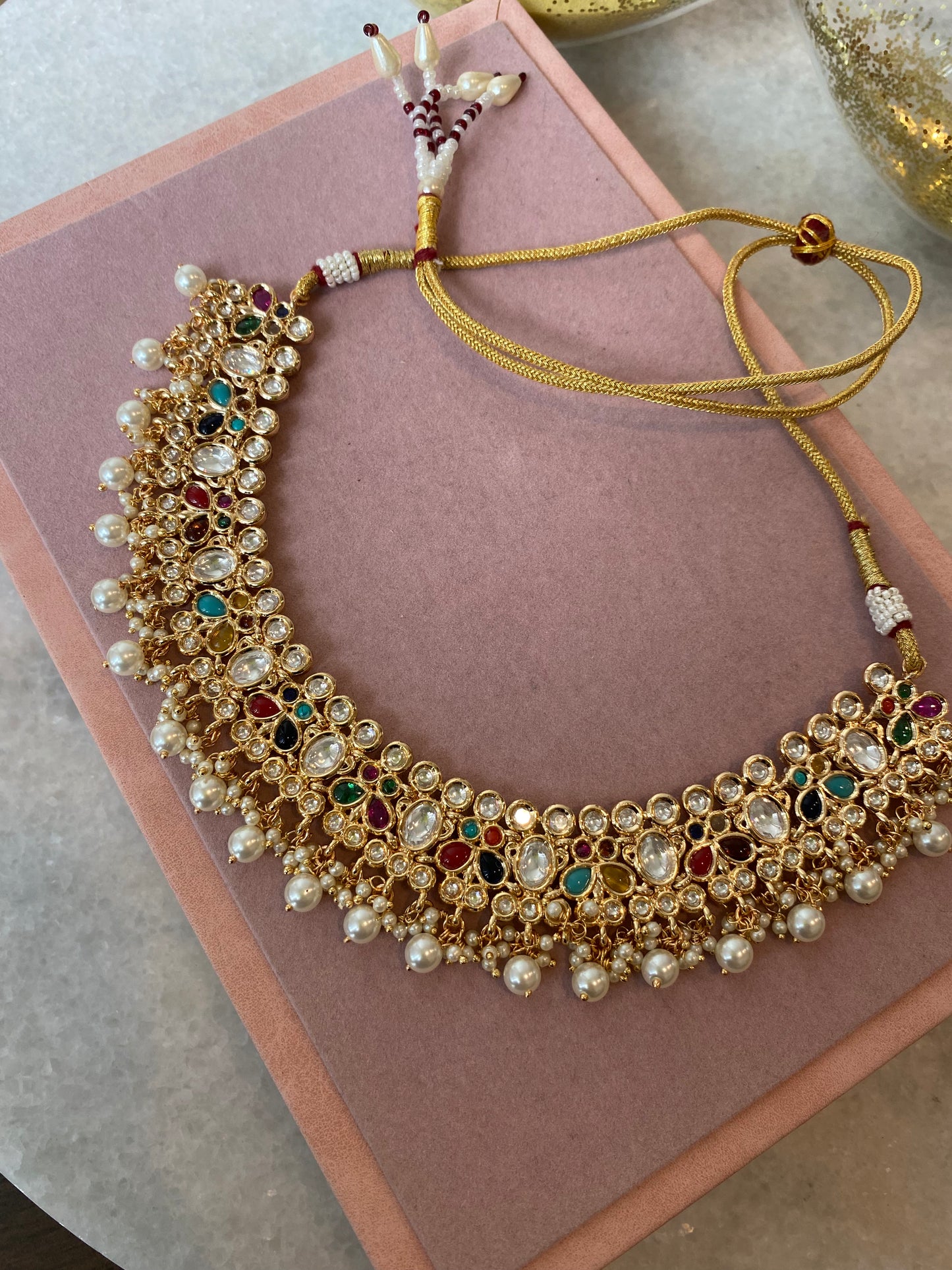 Davina- uncut kundan necklace