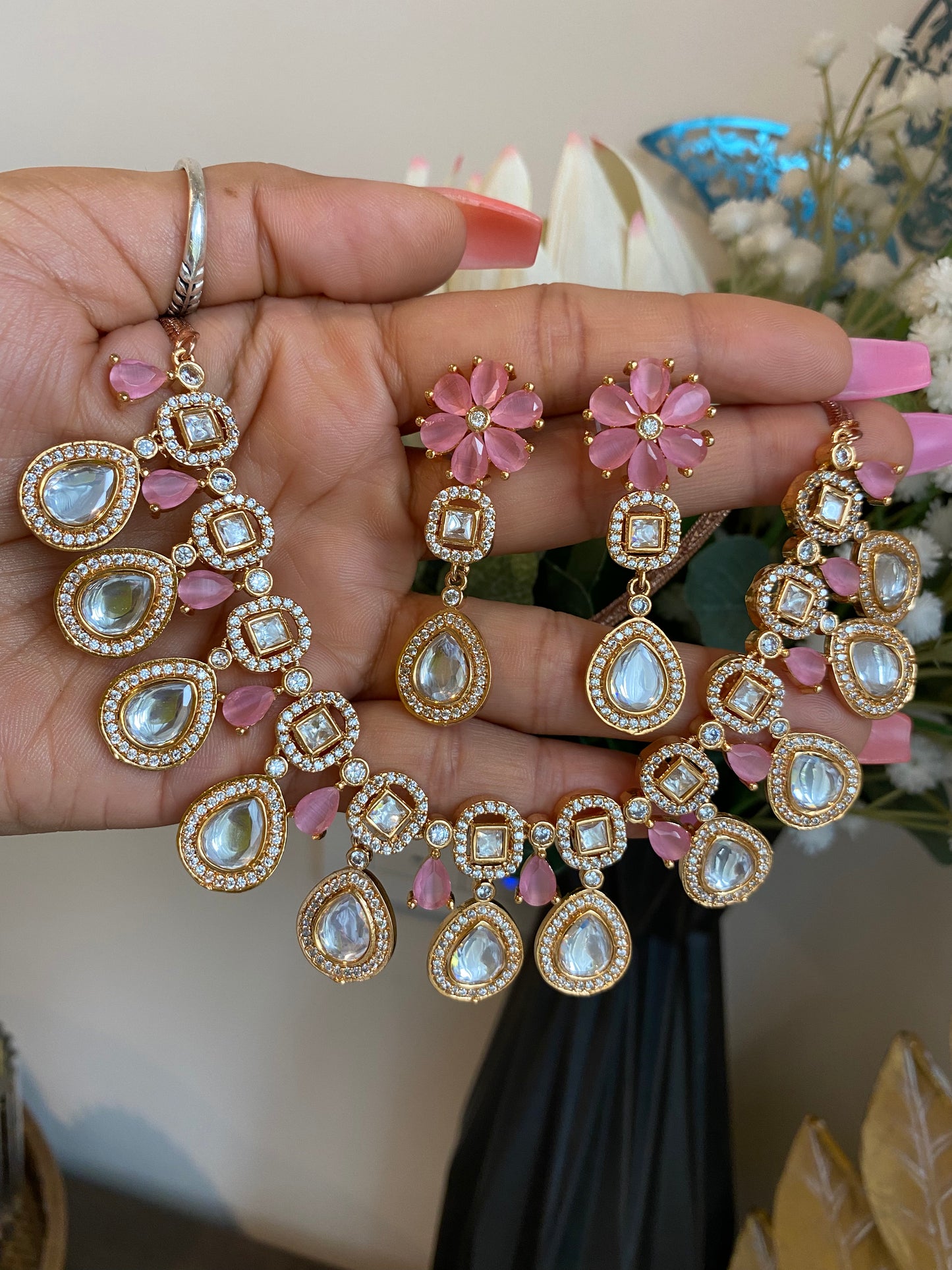 Luna - Uncut Kundan Necklace - $40 OFF