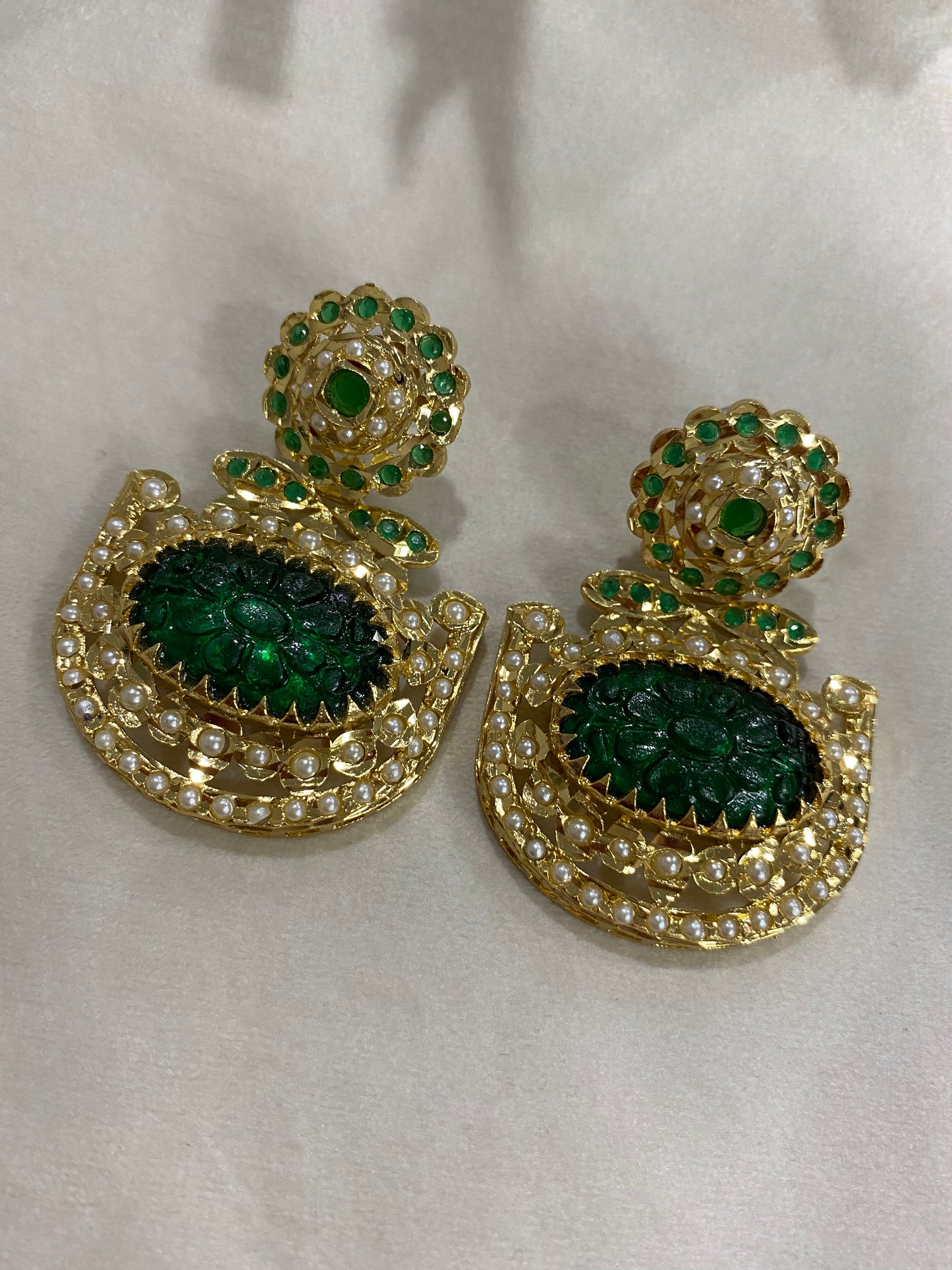 Jamvari - Jadau Earrings