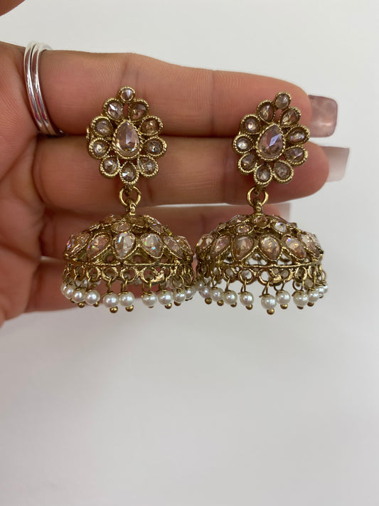 FMC001- Polki Jhumki Earrings