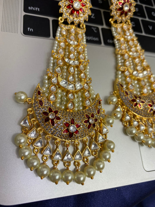 FMC207 - Pachi Kundan Earrings