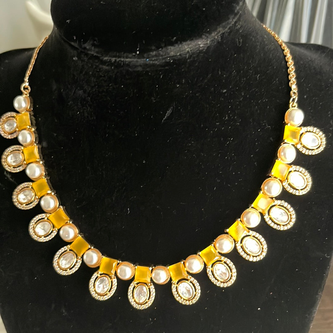 FMC160 - Uncut Kundan Necklace - $24 OFF